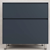 Style Line Тумба с раковиной Лима 80 Plus эмаль графит матовая